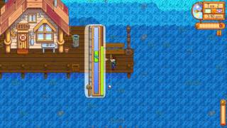 Как одеть крючок на удочку в stardew valley