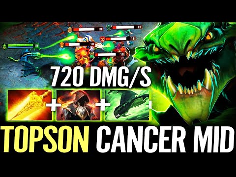 🔥 TOPSON Viper MID Radiance + Cloak of Flames — 720 DPS CANCER META Aghanim Poison Attack Dota 2 Pro