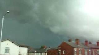 Passing shelf cloud, Chorley, lancs
