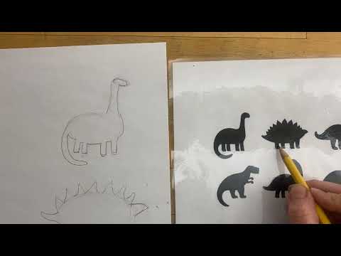 Basquiat Dinosaur: step 2 & 3