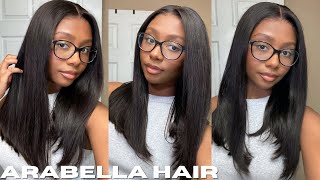 THIS WIG IS SO BOMB! 💣🔥 |Easy-Wear Glueless 6x5 Pre-Cut Lace Straight Wig | Ft. Arabella Hair