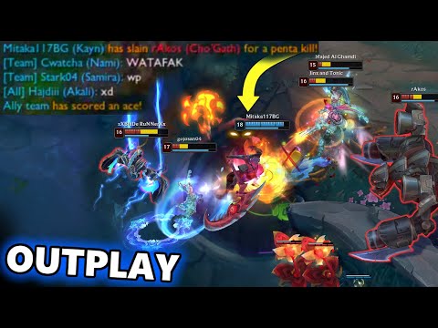 OUTPLAY LoL FUN MONTAGE in League of Legends (Highlights, Pentakill, Best Moment, Insta Kill) #391