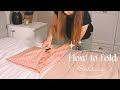 How to fold: bedding (one fold, all sizes)
