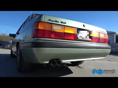 Fox Auspuff Sportauspuff Endschalldämpfer Für Audi 80 B4 Cabrio 1.8l 92kW