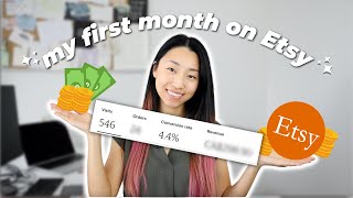 My 1st Month on Etsy Selling Digital Downloads (RESULTS) 💸 realistic new Etsy shop owner tips