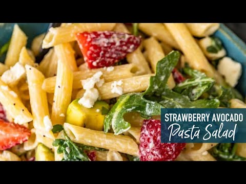 Strawberry Avocado Pasta Salad!