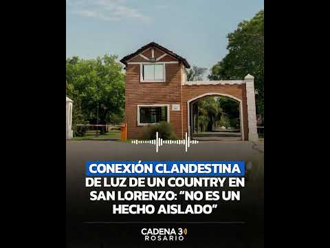 conexión clandestina de luz de un country en san lorenzo: “No es un hecho aislado”