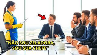 A ZELADORA DEMITIU O CEO DEPOIS DE 10 ANOS... NINGUÉM SABIA_ O MARIDO DELA ERA O DONO DA EMPRESA!