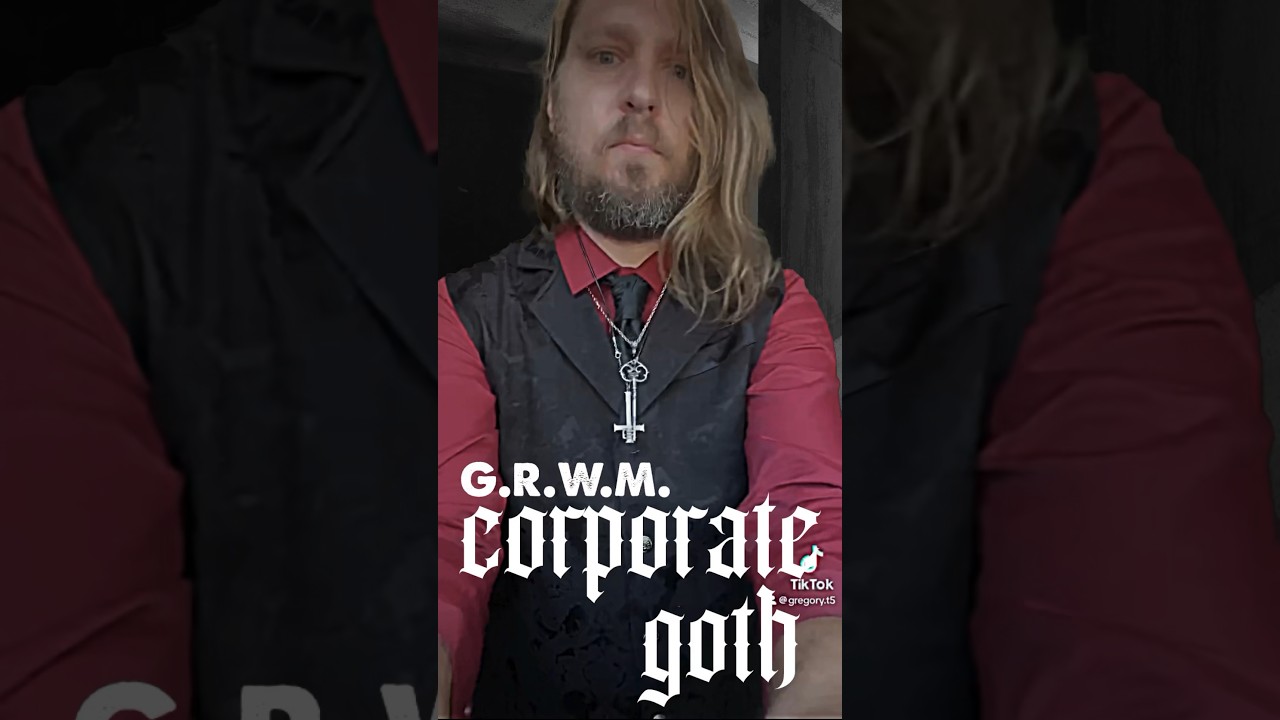 Get ready with me as I dive into another men’s corporate goth fashion style! #corporategoth