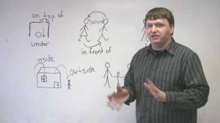 English Vocabulary for Beginners - Spatial Location - UNDER, BEHIND, IN FRONT OF, and more!