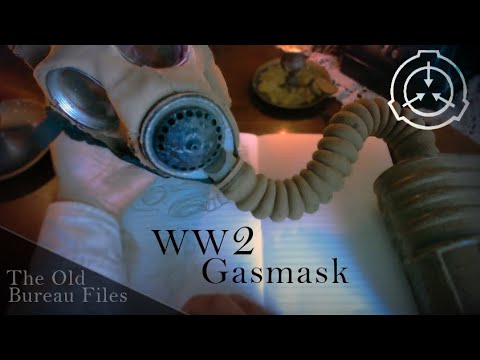 ASMR WW2 Gasmask | SCP Foundation Halloween Study AMBIENCE ( No Talking) Raining