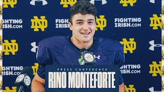 Rino Monteforte | Spring Practice Press Conference (3.27.24) | Notre Dame Football