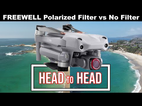 DJI AIR 2S FREEWELL POLARIZED FILTER vs NO FILTER: BEST Side by Side Comparison on YOUTUBE! 5.4K