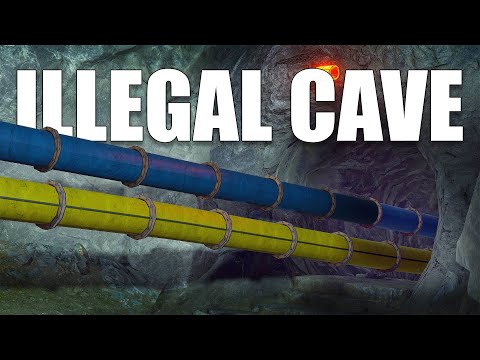 i built an illegal cave base...