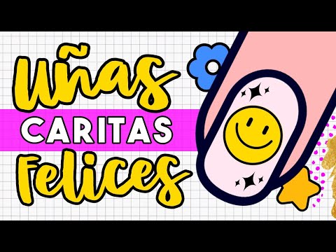 ¡LINDAS Y COLORIDAS! · UÑAS CARITAS FELICES 🙂