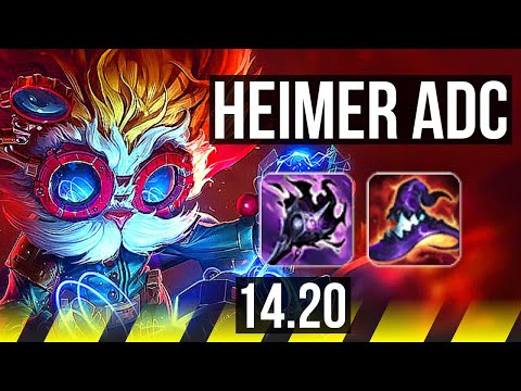 HEIMERDINGER & Blitzcrank vs ASHE & Pyke (ADC) | 11/1/1, 900+ games, Dominating | KR Master | 14.20