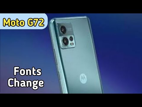How To Change Font Style In Moto G72, Font Change Setting
