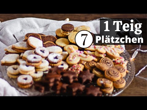 Butterplätzchen Rezept - 7 Plätzchen aus 1 Teig