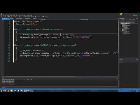 C++ DirectX 11 Engine Tutorial 2 - Error Logging and String Conversion