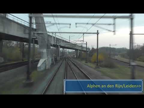 Riding with the train driver from Utrecht to Rotterdam.
