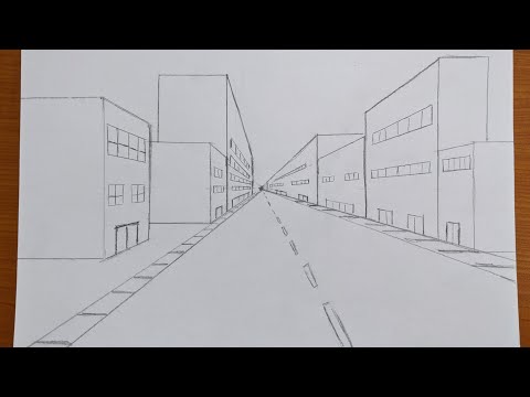 Drawing for Beginners: One Point Perspective- City/ Street View