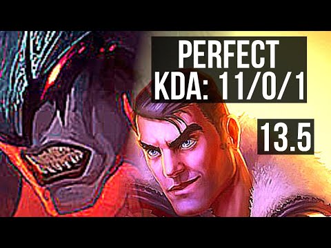 AATROX vs JAYCE (TOP) | 11/0/1, 8 solo kills, Legendary, 400+ games | KR Diamond | 13.5