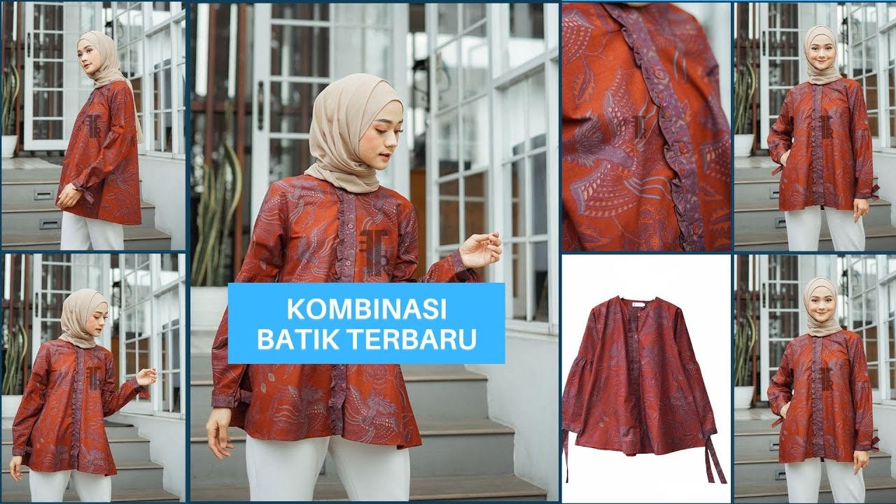 18+ KUMPULAN MODEL BAJU BATIK KERJA WANITA TERBARU