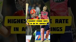 Highest Strike Rate in an IPL innings - Ab de Villiers, Jos Buttler #ipl2022 #rcb #csk