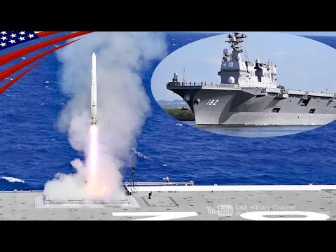 Japanese Helicopter Carrier Launches Evolved Sea Sparrow Missiles (ESSM)