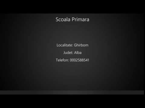 Scoala Primara Ghirbom