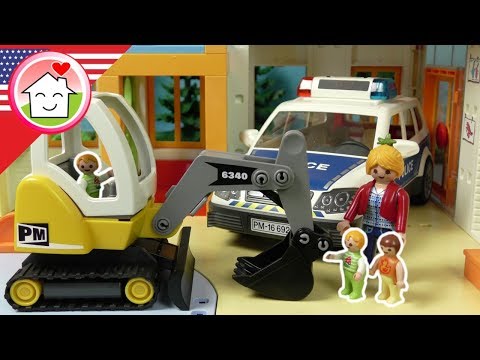 Playmobil english Career Day at Nursery School - The Hauser Family toy films for kids