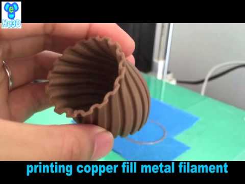 3D Printer Filament Copper Fill Demo