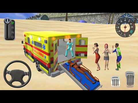 Coast Guard Beach Ambulance Rescue Driver Simulator - Android Gameplay