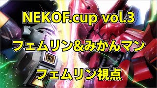 NEKOF.cup vol.3 フェムリン&みかんマンペア フェムリン視点[ニューガンダム][リボーンズガンダム][マキオン][EXVSMBON][Feml1n]