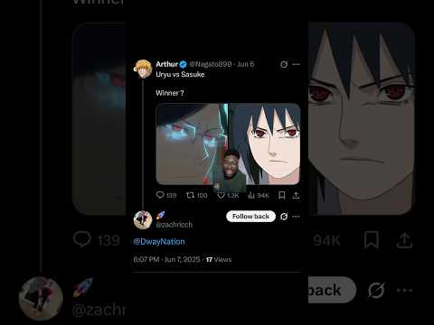 Uryu vs Sasuke #shorts #meme