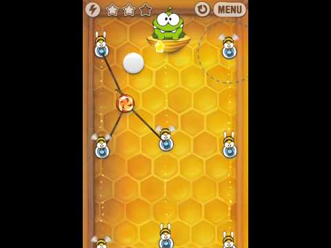 Cut The Rope 10-18 Walkthrough /  Solution (Buzz Box) Level Guide.