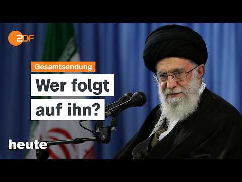 Video Thumbnail: heute 19:00 Uhr vom 01.03.2026 Chamenei getötet, Trump gesprächsbereit, Verfassungsschutz warnt
