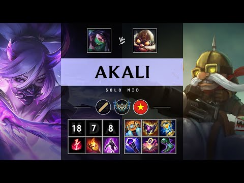 Akali Mid vs Corki - VN Challenger Patch 25.17