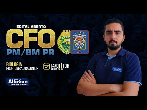 AO VIVO | Aula de Biologia | Edital Aberto CFO PM e BM PR Exercícios - AlfaCon
