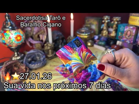 BARALHO CIGANO: SUA VIDA NOS PRÓXIMOS 7 DIAS 🔥⭐️ 27.01.26