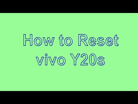 How to Reset & Unlock vivo Y20s