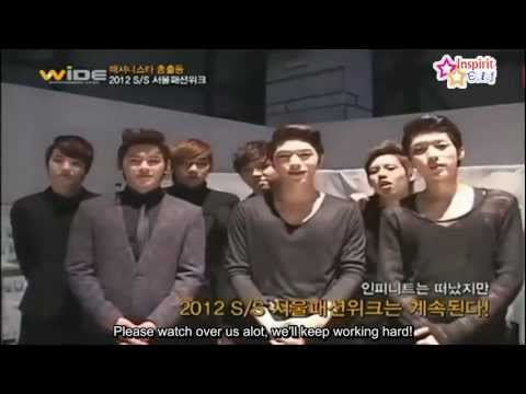 [ENG SUBS] Infinite мɴeт Wide News Seoul Fashion Week 111024