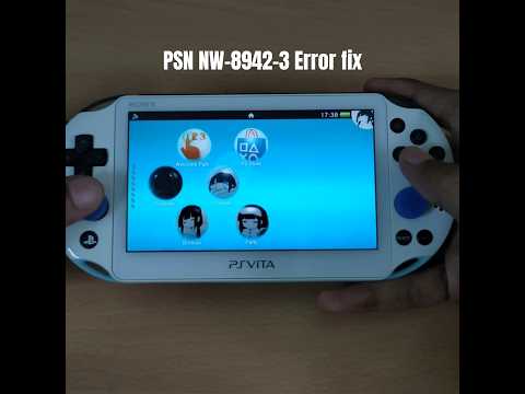 PSN NW-8942-3 Error fix , PS Vita #shorts #vita