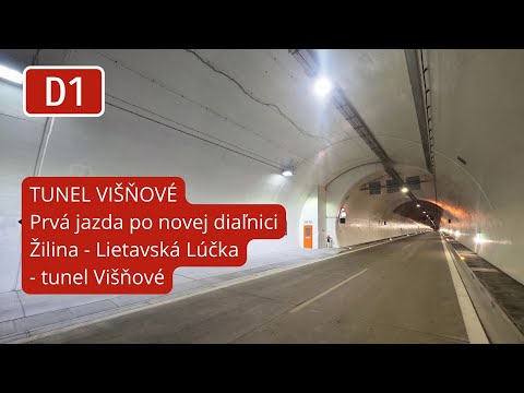 TUNEL VIŠŇOVÉ. Prvá jazda po novej diaľnici Žilina - Lietavská Lúčka - tunel Višňové (21.12.2025)
