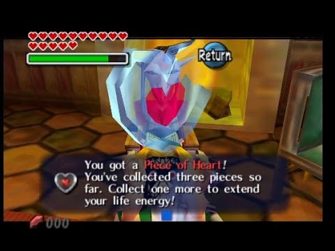 Majoras Mask - The All Night Mask Heart Pieces