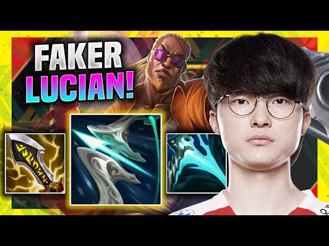 FAKER DOMINATING WITH LUCIAN! - T1 Faker Plays Lucian Mid vs Yasuo! | Season 11