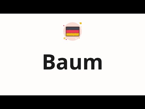 How to pronounce Baum