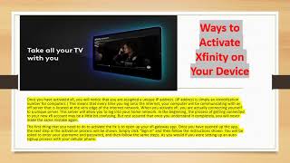 Steps for xfinity.com/authorize internet Self Activation on www.xfinity.com/authorize