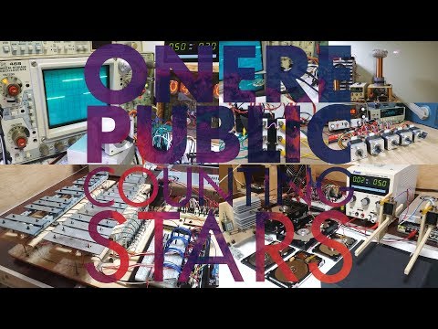 [OneRepublic] - "Counting Stars" 450kV Tesla Coil & Robot Orchestra cover