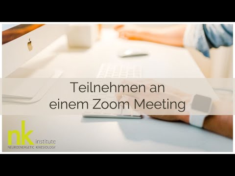 An einem Zoom Meeting teilnehmen